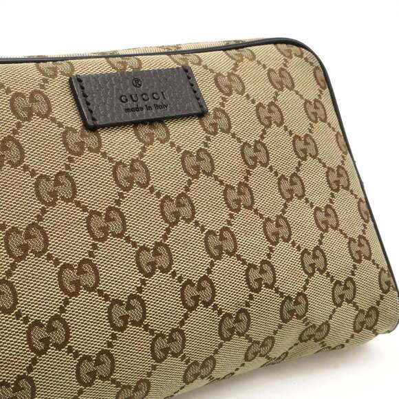 GUCCI Authentic Brown Leather Pouch - Picture 9 of 9